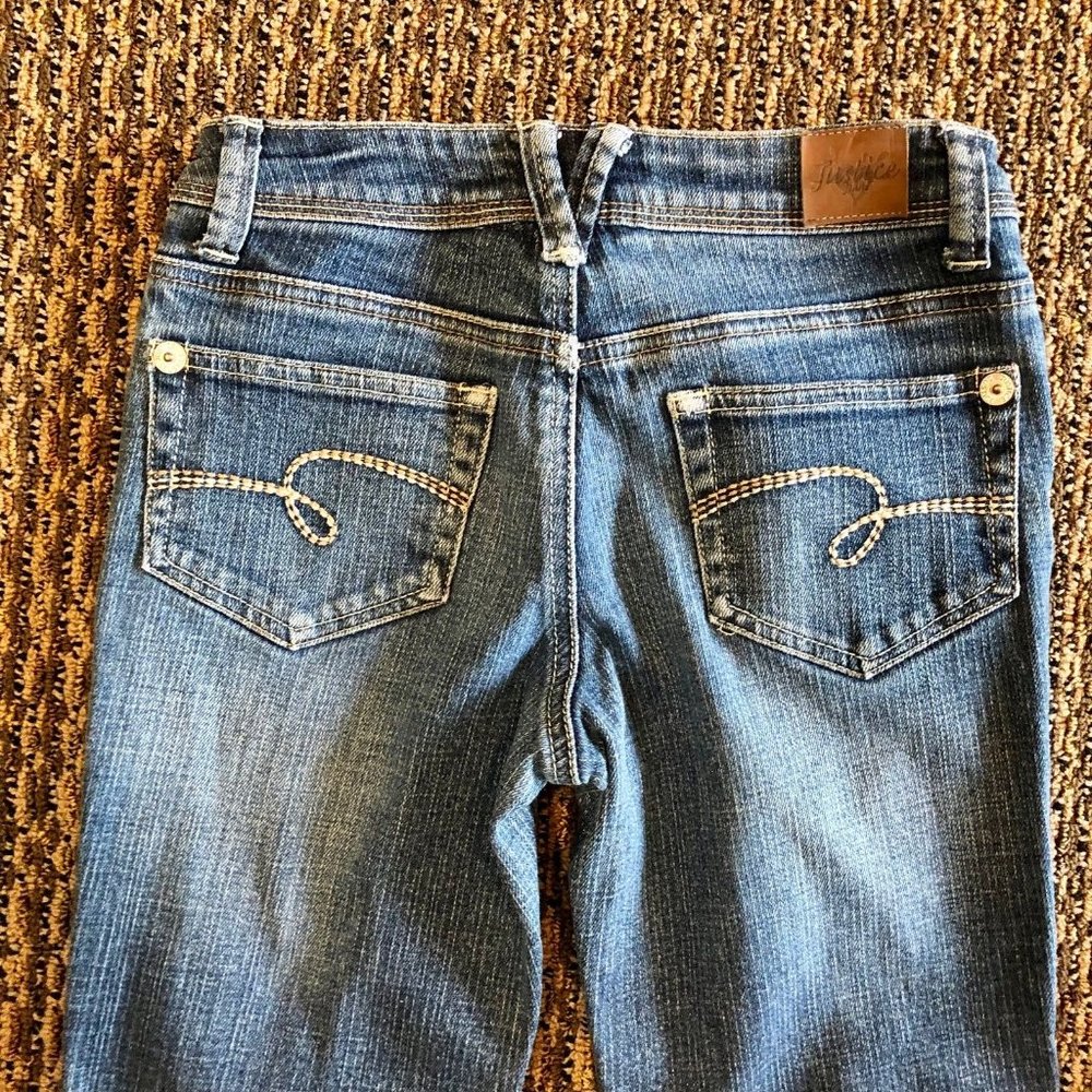 Justice I ❤️Justice Jeans Simply Low Girls 10R Used - Picture 4 of 11